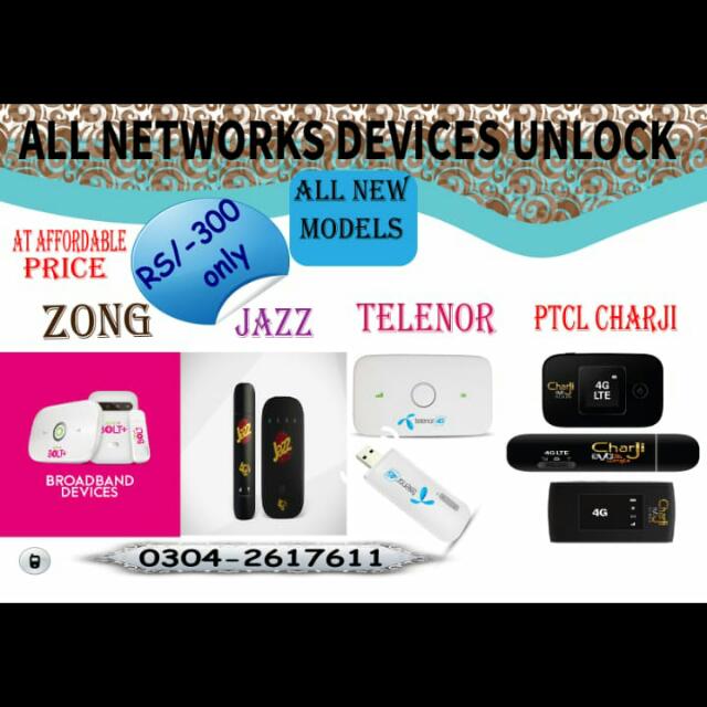 Unlock internet devices