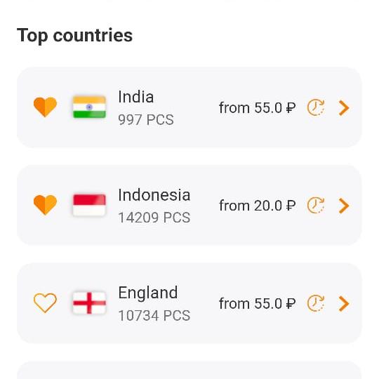 Temp namber seller all country