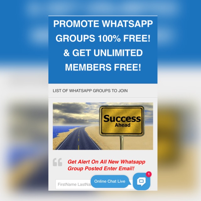 FREE WHATSAPP GROUP PROMO