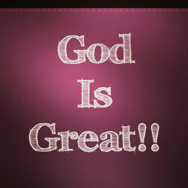 God is great
