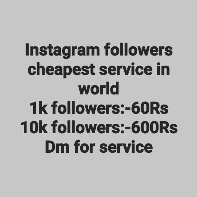 Instagram followers