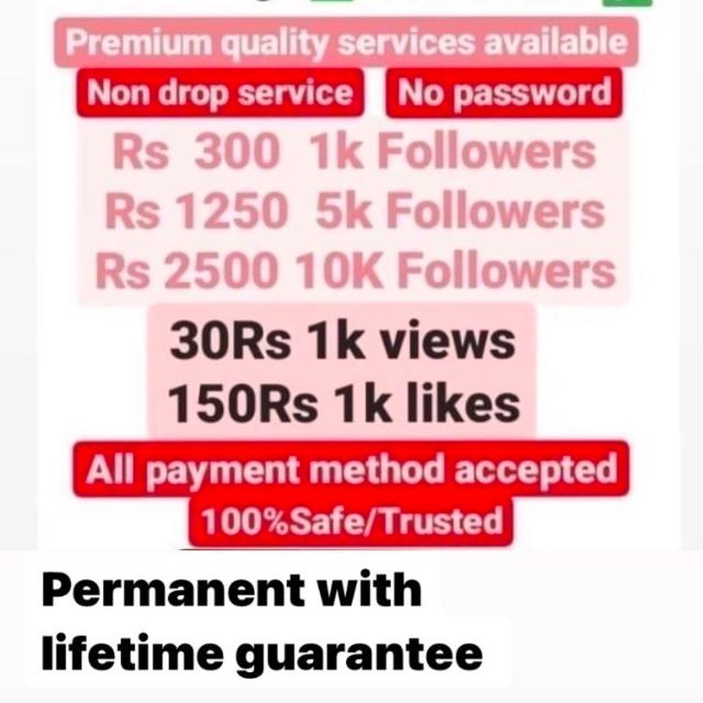 Followers increase in cheap price