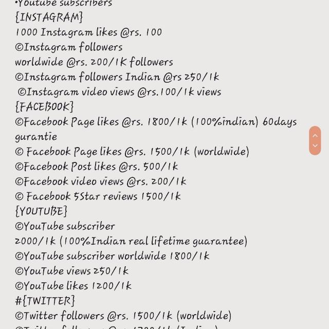 Smal invest to popularity