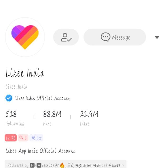Likee india👑👑👑👑👑