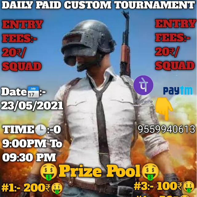 paid ?custom? tournament