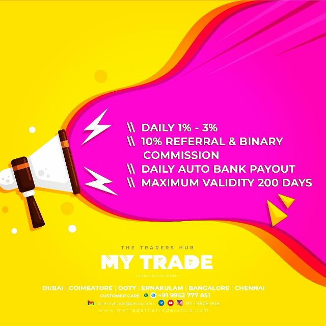 MY TRADE (DAILY ROI 1-3%)