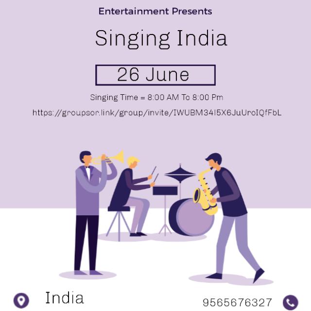 Singing India ✌️✌️✌️✌️