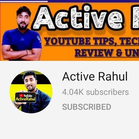 Active rahul 10k sub aim