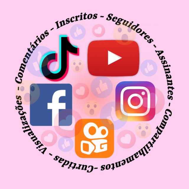Compra de Seguidores/Curtidas/Visualizações/Compartilhamentos/Inscritos todas as redes Sociais!