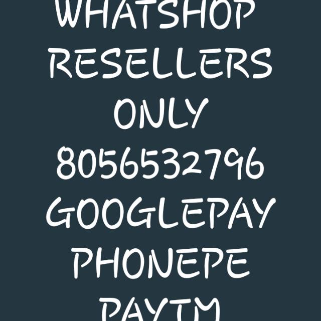 ?WHATSHOP RESLLR GROUP?1️⃣