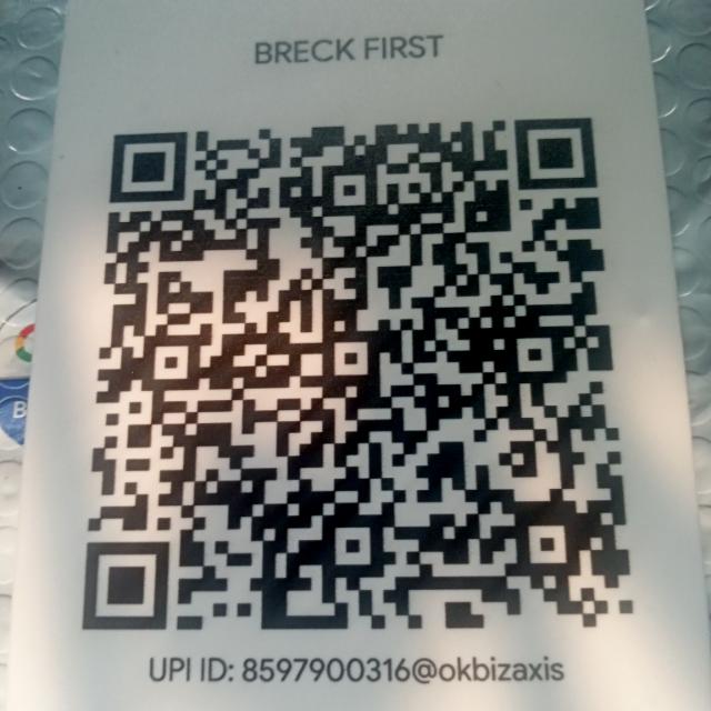 BRECK FIRST
POWERED BY UPI UNITED PREMENTS INTERACT
UPI ID: 8597900316@okbizaxis