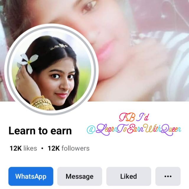 Facebook I'd @LearnToEarnWithQueen