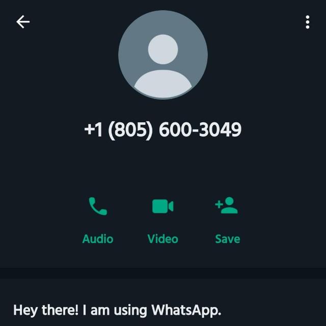 Whatsapp fake account