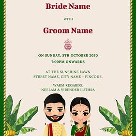 Digital invitation card