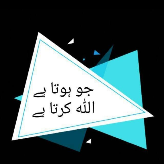 جو ہوتا ہے اللہ کرتا ہے1⃣