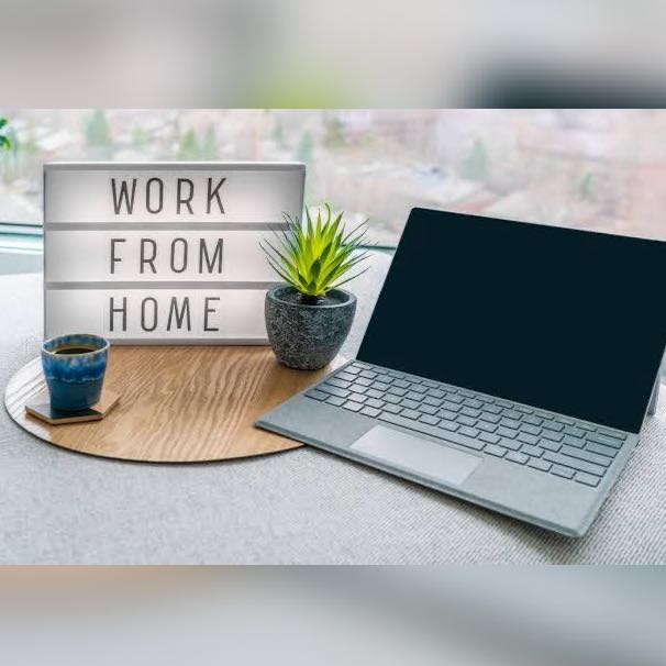 People working #WFH (Work From Home)