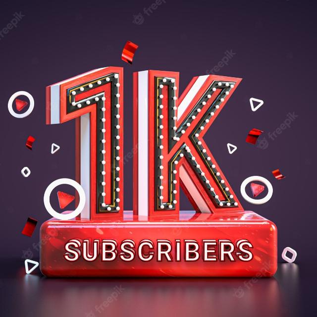 1k subscribe