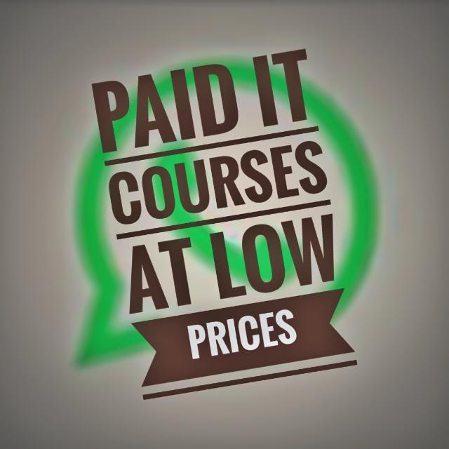 Paid it courses at discount 💲🪙