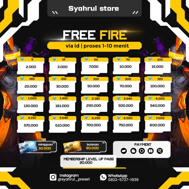 SYAHRUL STORE ||Game top up||