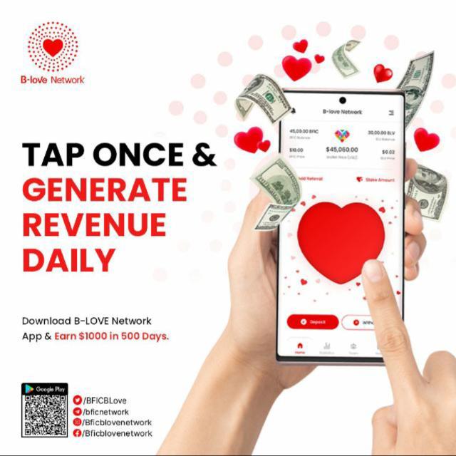 ❤️💓 B-Love Network free$500 💓❤️