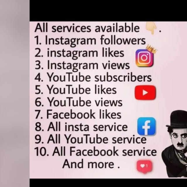 Very very cheapest service Instagram etc