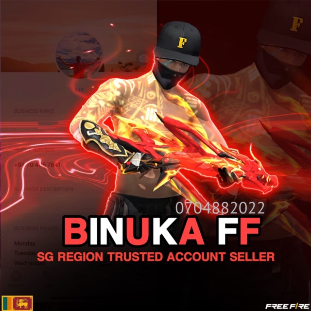 BINUKA FREE FIRE ACC STORE (100% BEST GROUP)😈😈