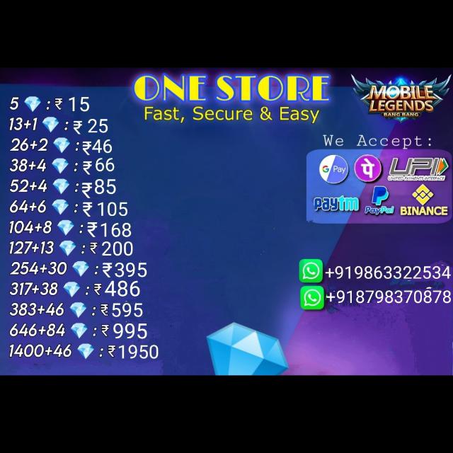 MLBB DIAMOND STORE??✅?