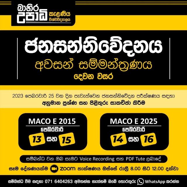 Second Year Final Seminar