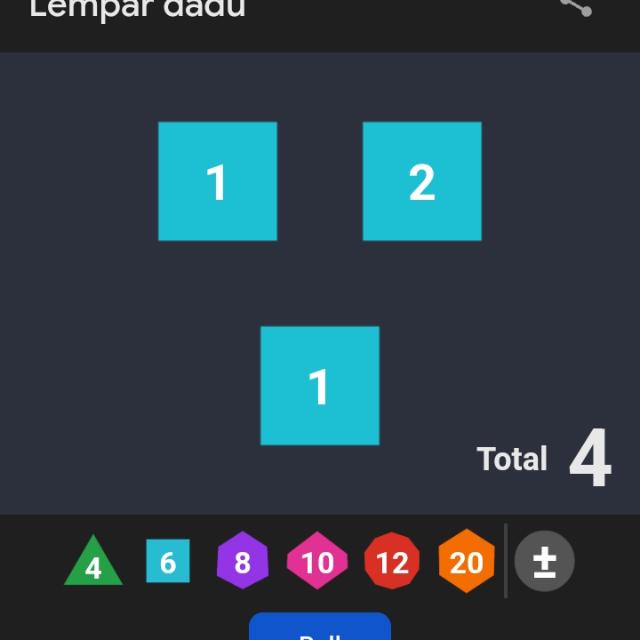 KB DUELAN 3 DADU BIRU KING G