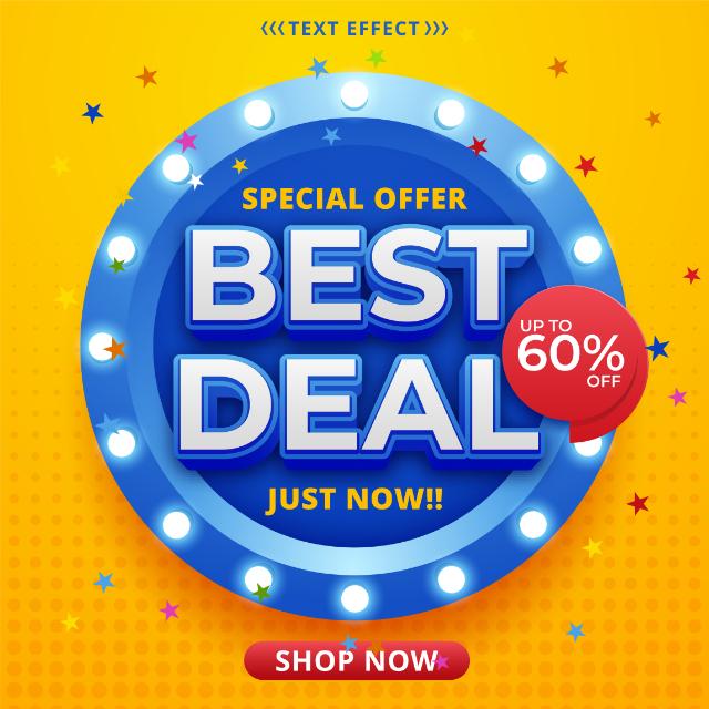 Best deals,  50% of 70% of 90% of