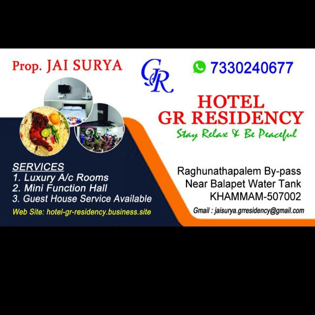?꧁☬☀️Hotel GR Residency@Khammam☬꧂?