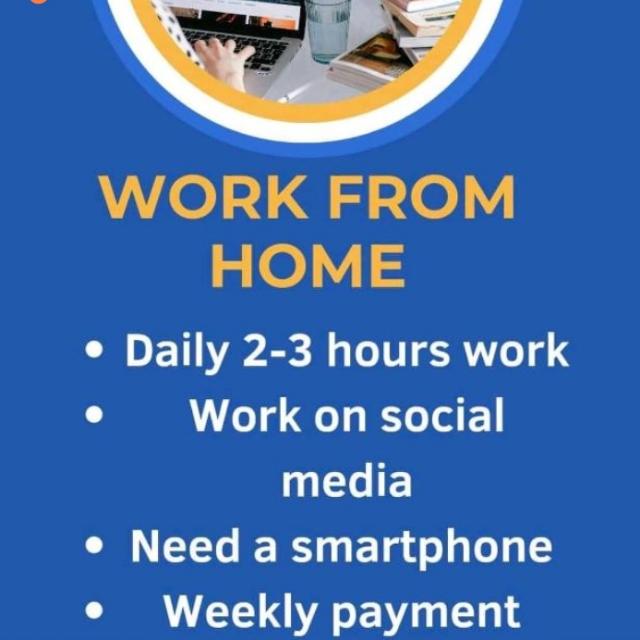 Work From Home 🏡  Part time 