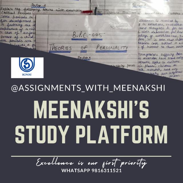 Ignou Assignments📊