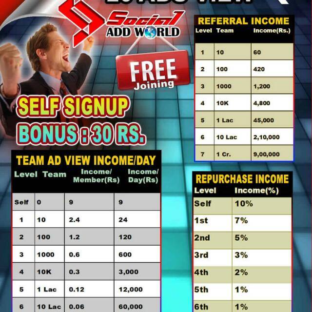 Joy social add world 