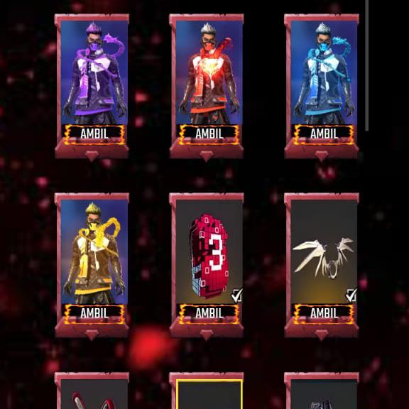 BAGI-BAGI ITEM FF GRATIS