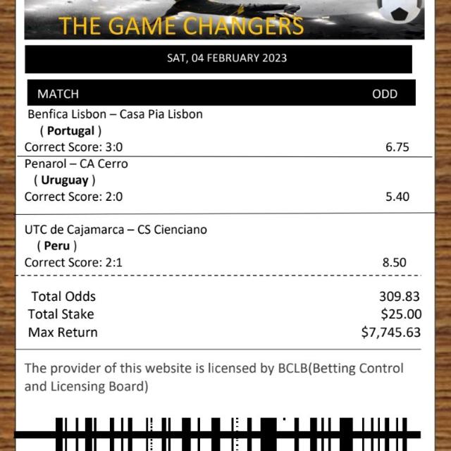 290+ fixed sure odds?