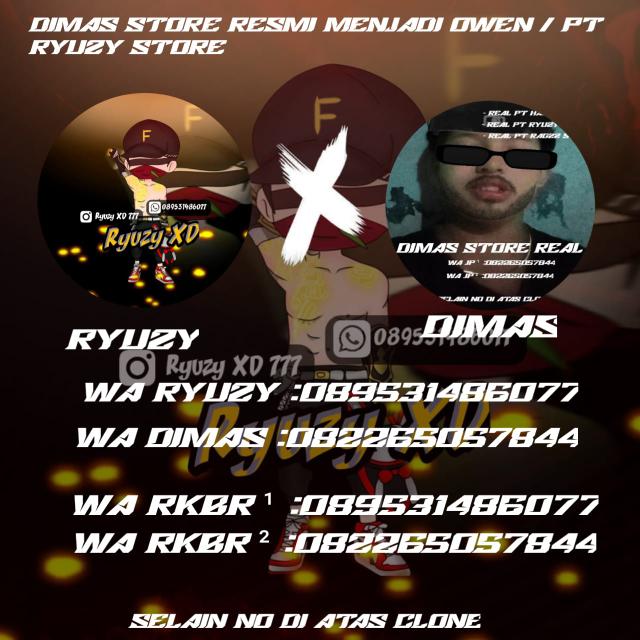 STOCK¹ RYUZY XD × DIMAS STORE