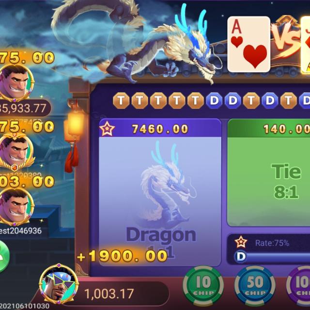 ?Dragon Vs tiger ernning?