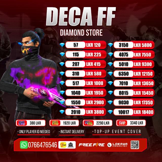 DECA FF DIAMOND STORE ??