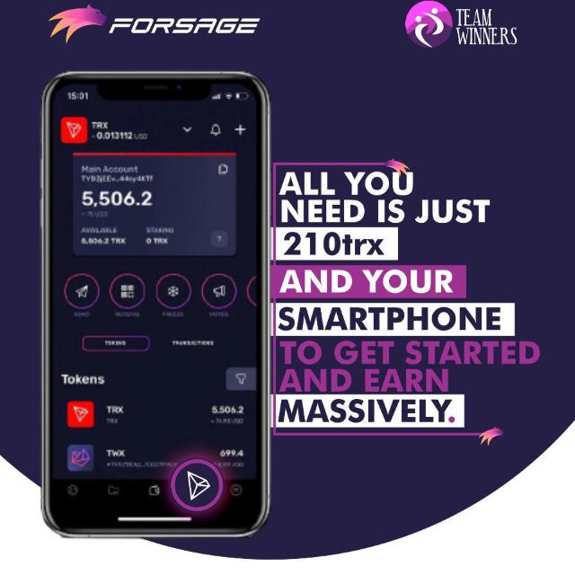 ✅FORSAGE UNLIMITED TRON✅