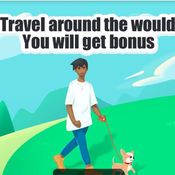 World trip😇Earning app daily 700 rupis