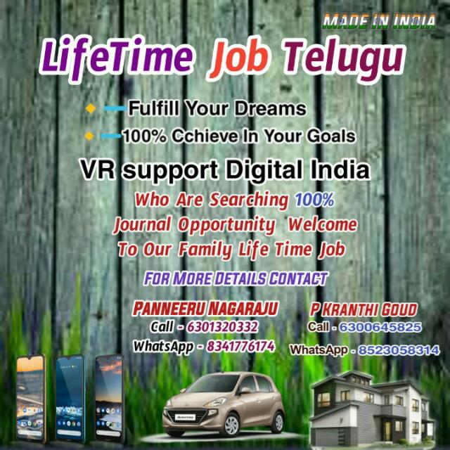 Lifetime job Telugu