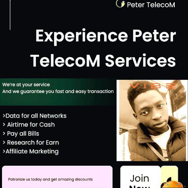 PETER TELECOM GLOBAL SERVICES 📱📲💸💸💸