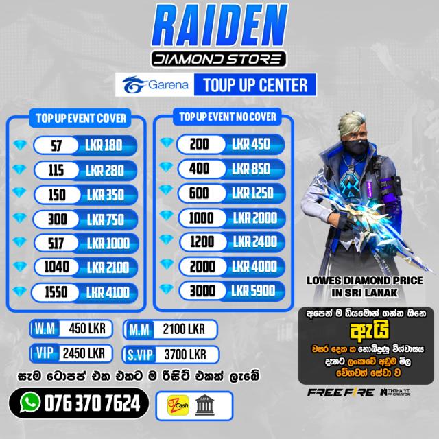 RAIDEN DIAMOND STORE ?