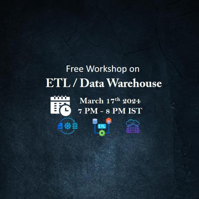 ETL / Data warehouse free Workshop