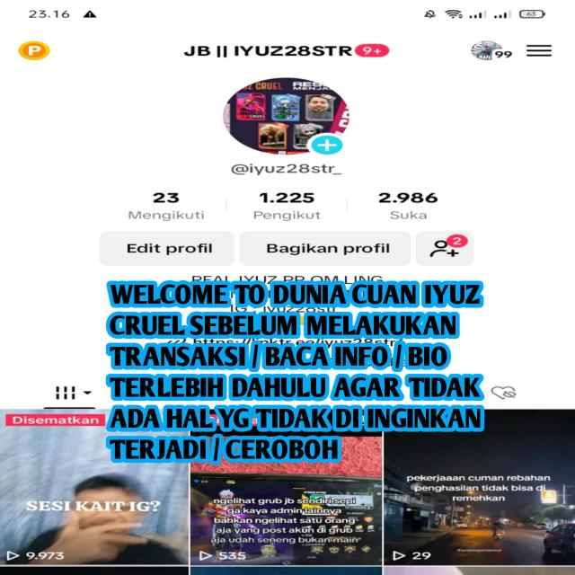 DUNIA CUAN IYUZ CRUEL