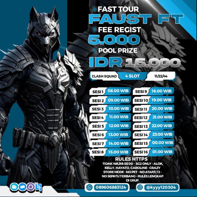 INFO FT CS 5K FAUST❕