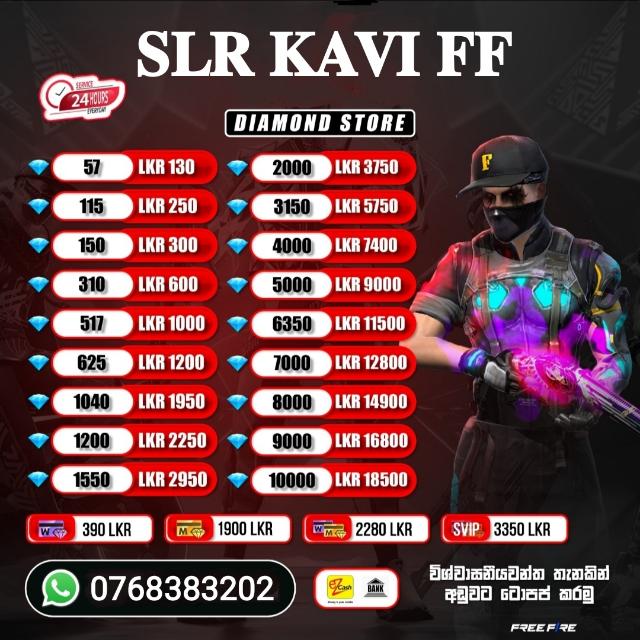 ? SLR KAVIYA FF ACC STORE ❤‍???