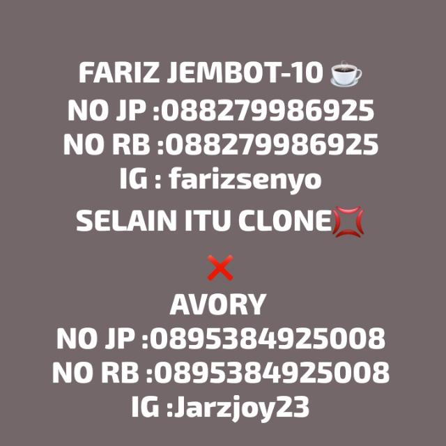 JB || FARIZ JEMBOT-10 X AVORY☕²