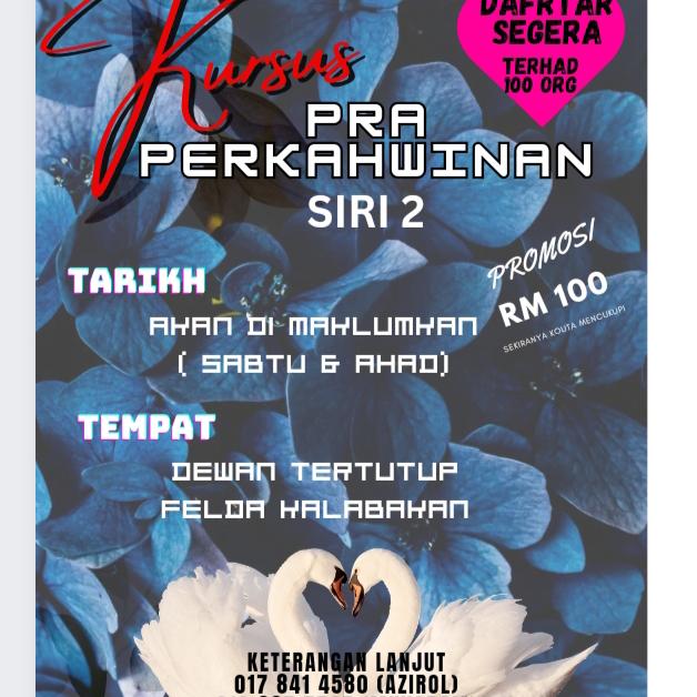 KURSUS PRA PERKAHWINAN siri 2 kalabakan 